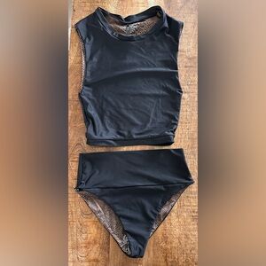 NWOT 2pc acacia swim Costa Top & Mateo Bottom in Storm